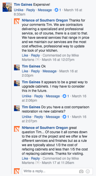 Monitoring Facebook Comments